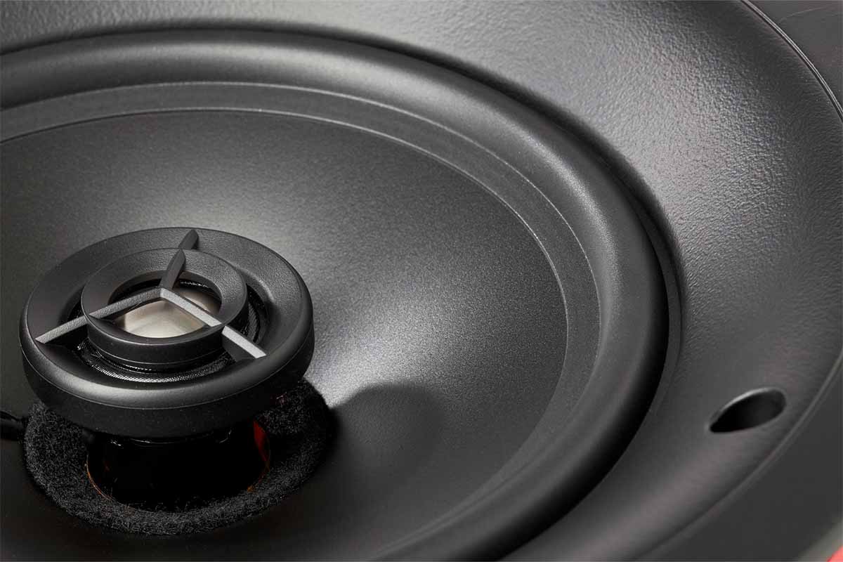 Detail view of MartinLogan IC6-ST In-Ceiling Stereo Speaker tweeter