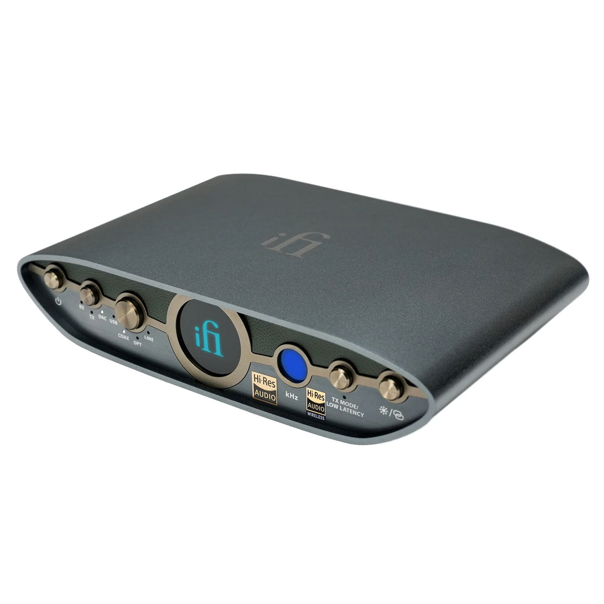 iFi ZEN Blue v3 | Bluetooth DAC + Lossless Transmitter / Receiver front angled view