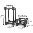 IsoAcoustics ISO 130 Isolation Stands Dimensions