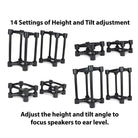 IsoAcoustics ISO 130 Isolation Stands Height & Tilt