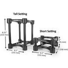 IsoAcoustics ISO 155 Isolation Stands Dimensions