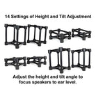 IsoAcoustics ISO 155 Isolation Stands Height and Tilt