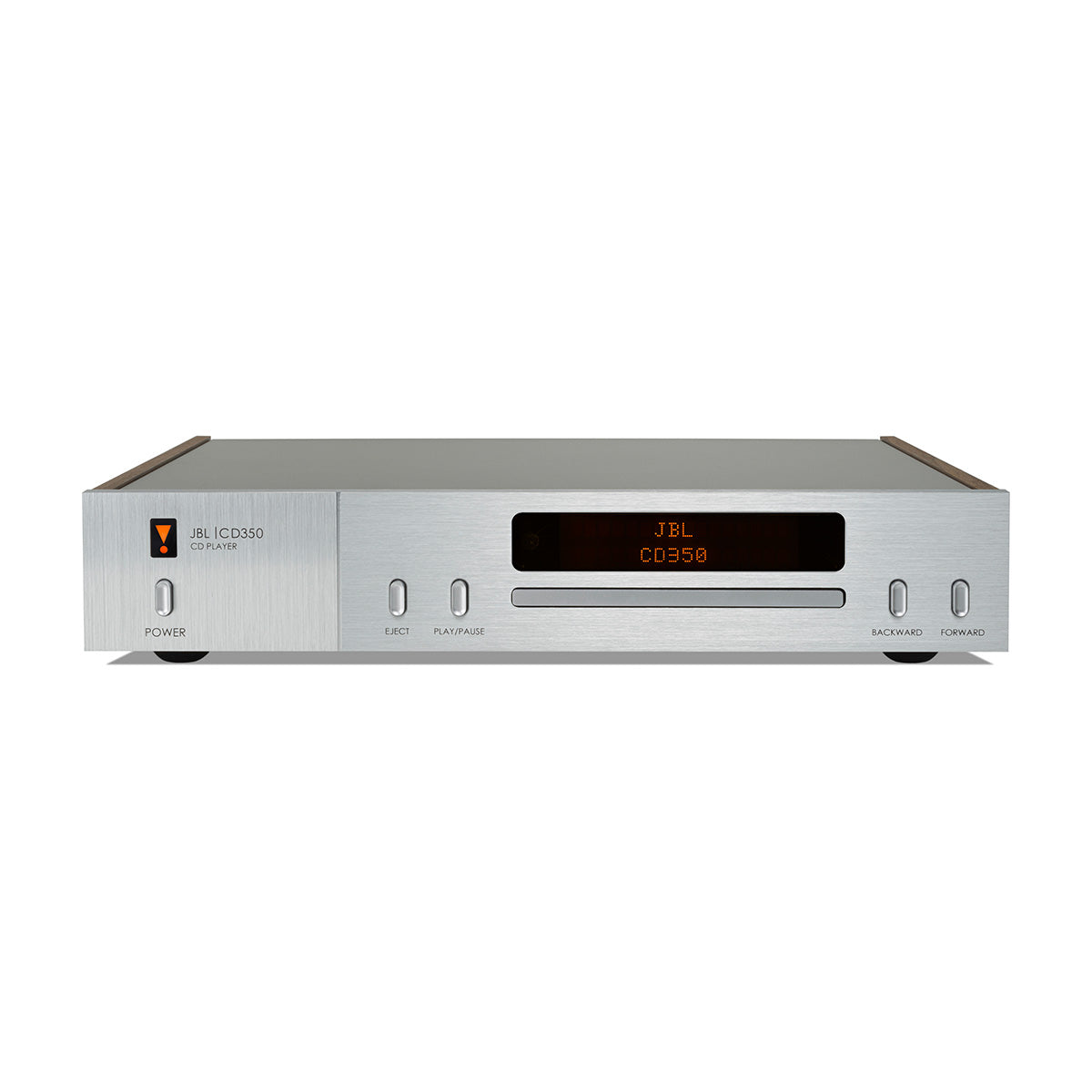 JBL CD350 CD Player - Walnut angled top view