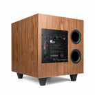 JBL L10cs Classic Series Subwoofer - Walnut angled left rear view