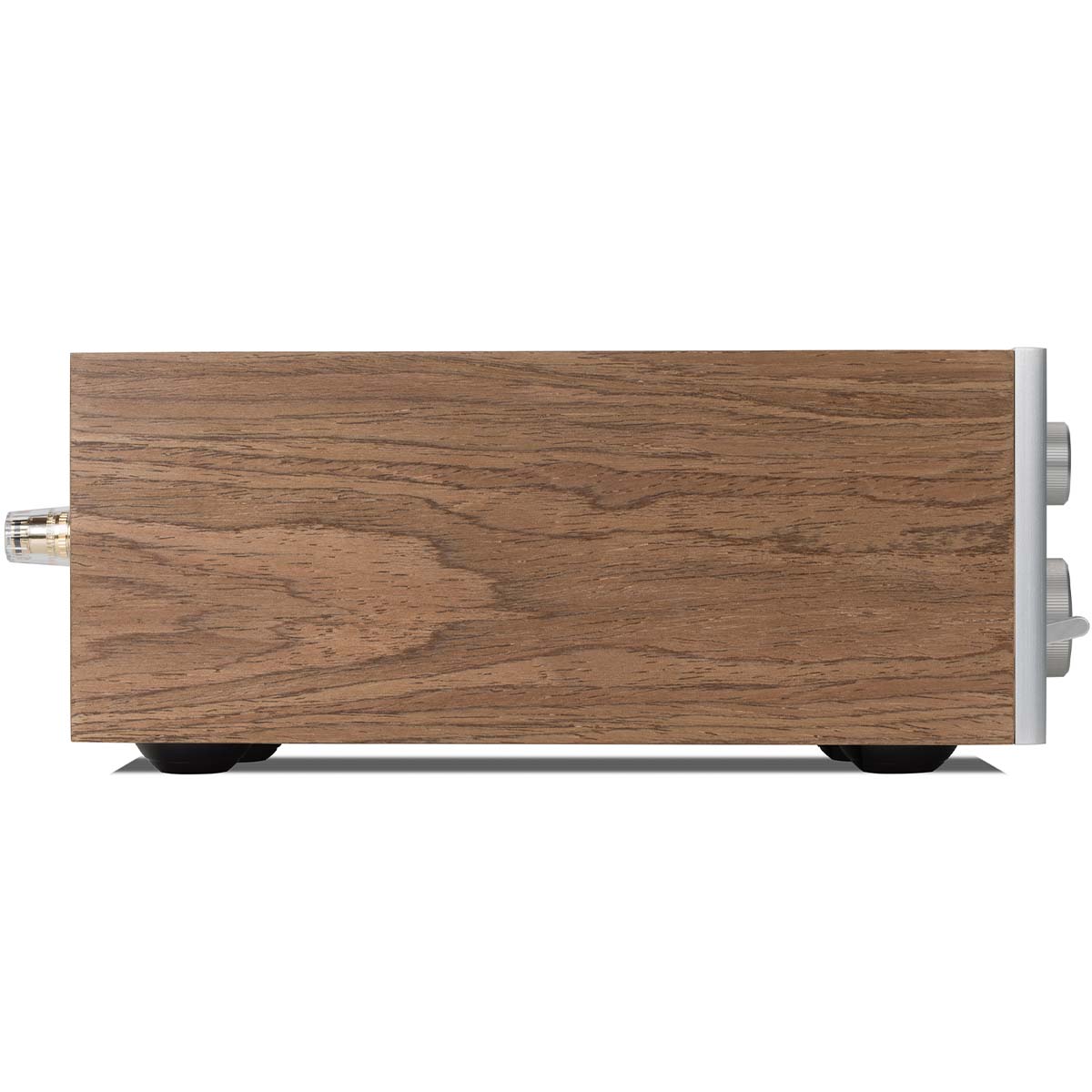 JBL SA750 Streaming Integrated Stereo Amplifier - Walnut left side view