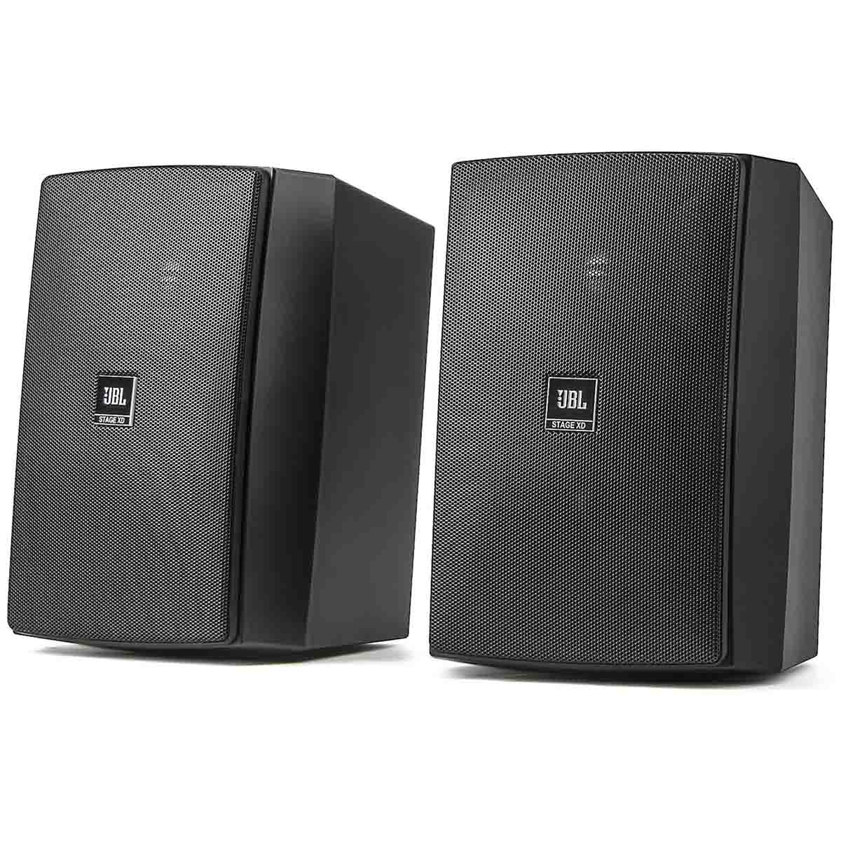 JBL Stage XD-5 Outdoor Speakers - Black - Pair - front view of pair