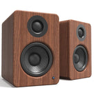 Kanto YU2 Powered Desktop Speakers, Walnut