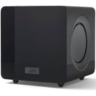 KEF KF92 1000W Dual 9 Inch Force Canceling with iBX - Gloss Black - Each - angled front view