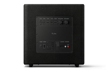 Rear view of KEF Kube MIE Subwoofer