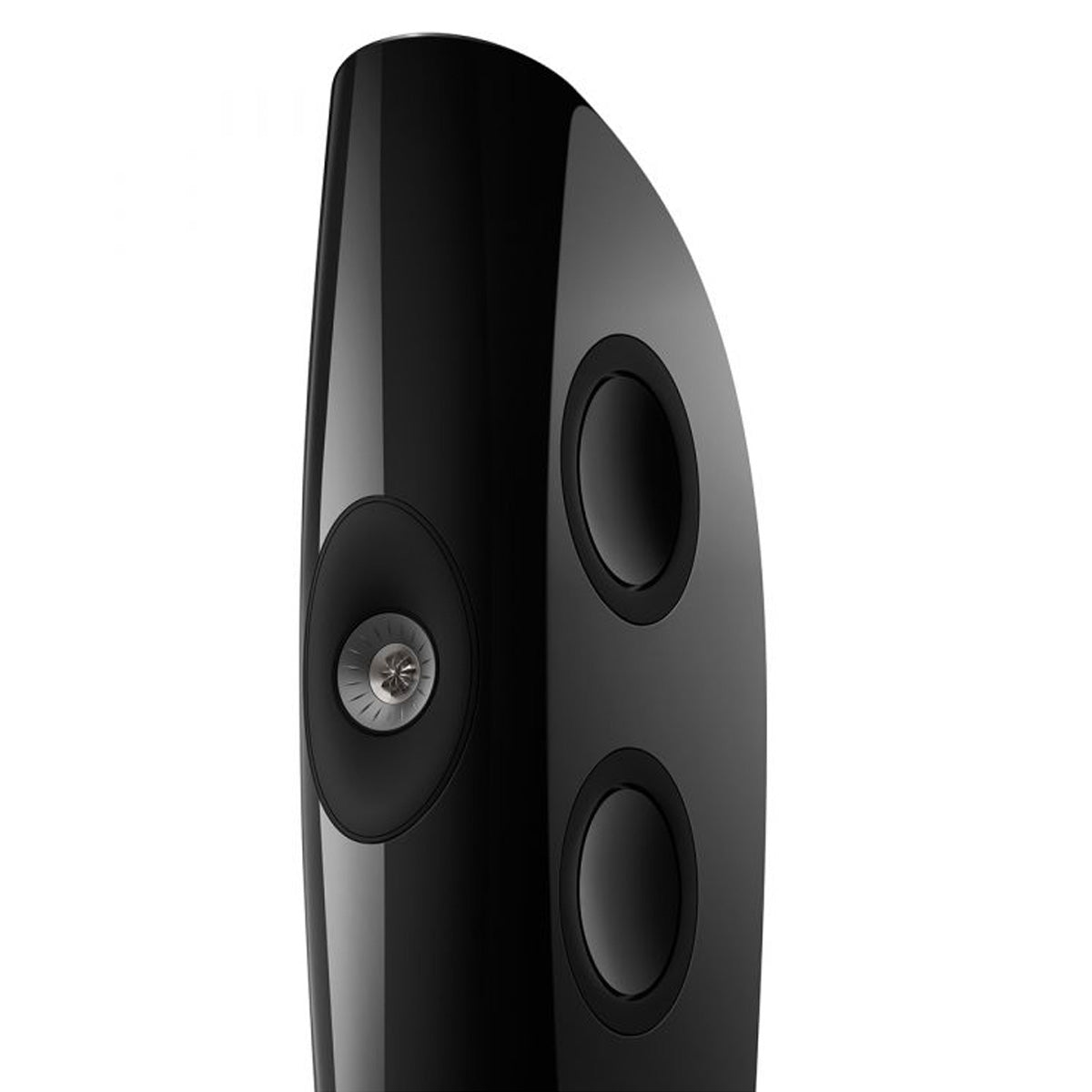 KEF Blade One Meta - Piano Black - close-up of drivers