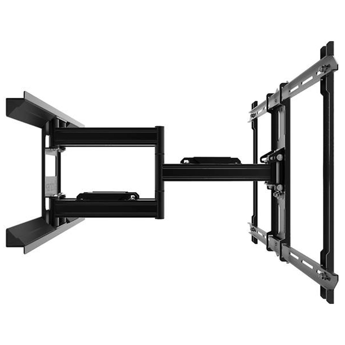 Kanto PDX650SG Stainless Steel Full Motion Dual Stud Outdoor TV Mount for 37” – 75” TVs Left view