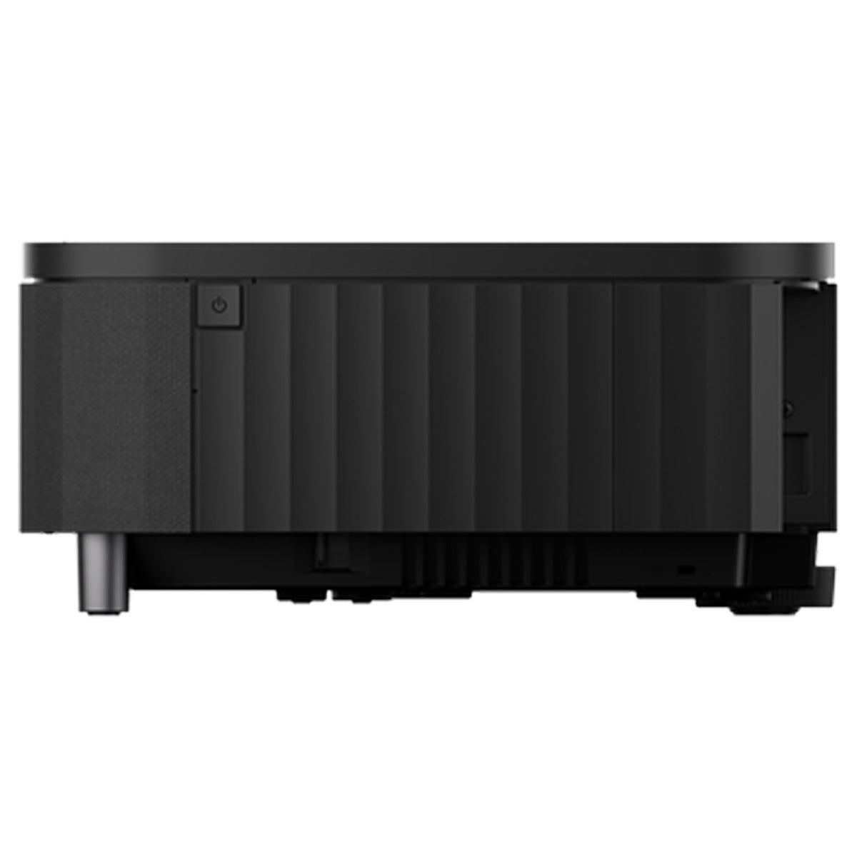 Epson LS800 Super Ultra Short Throw Projector - Black - side view of power button