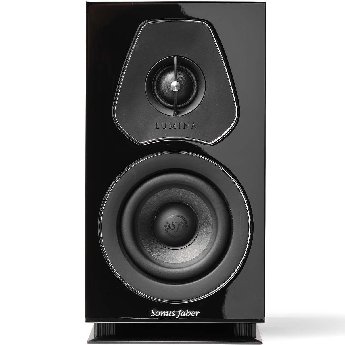 Sonus Faber Lumina I - 5" Bookshelf Speaker - Black - front view without grille