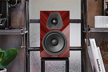 Sonus Faber Lumina II Amator Bookshelf speaker on a stand 