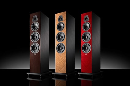 Sonus Faber Lumina V Amator floorstanding speakers in three color options