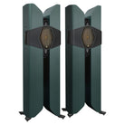 Monitor Audio Hyphn Reference Floorstanding Loudspeaker - Pair front view of matte green pair