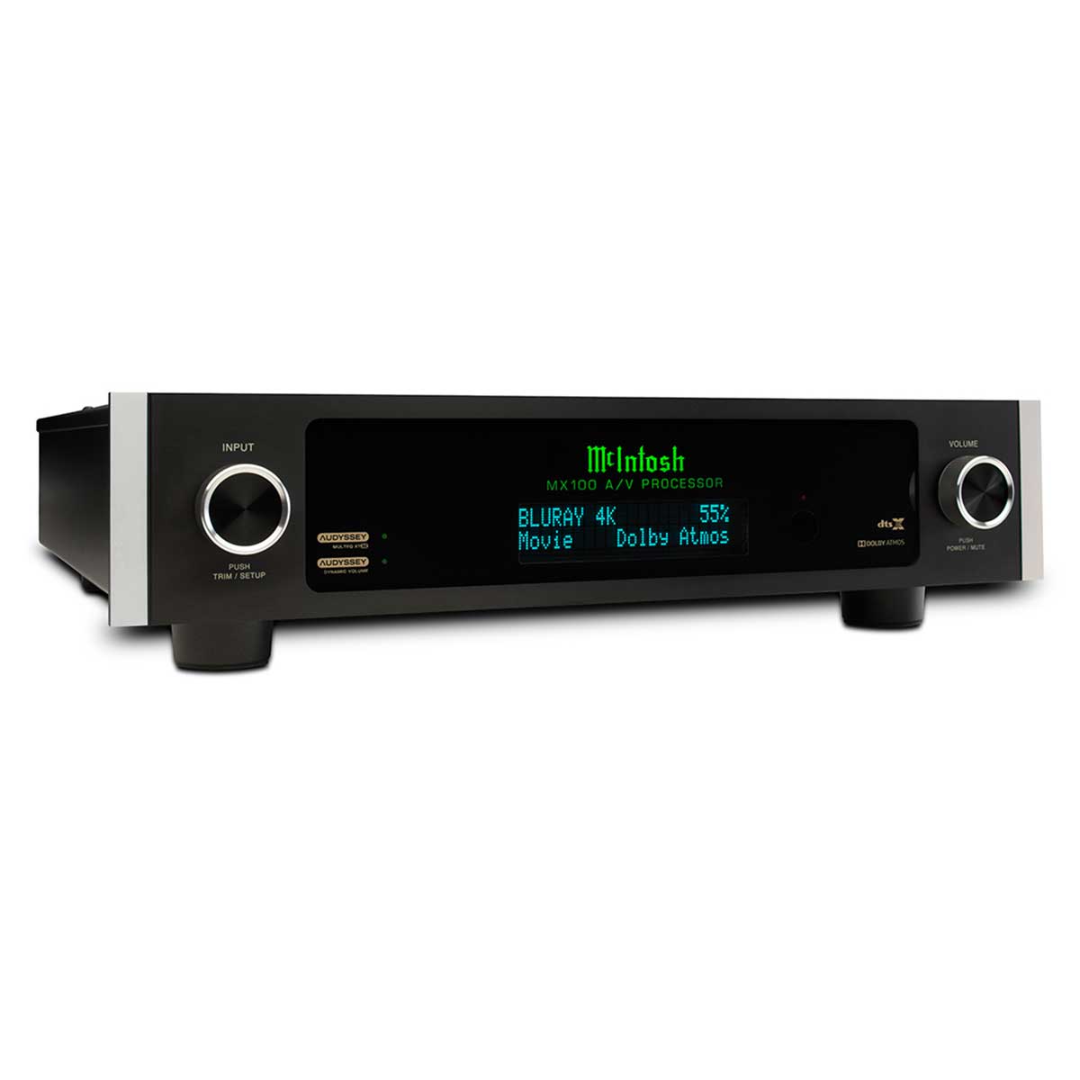 McIntosh MX100 A/V Processor left angle view