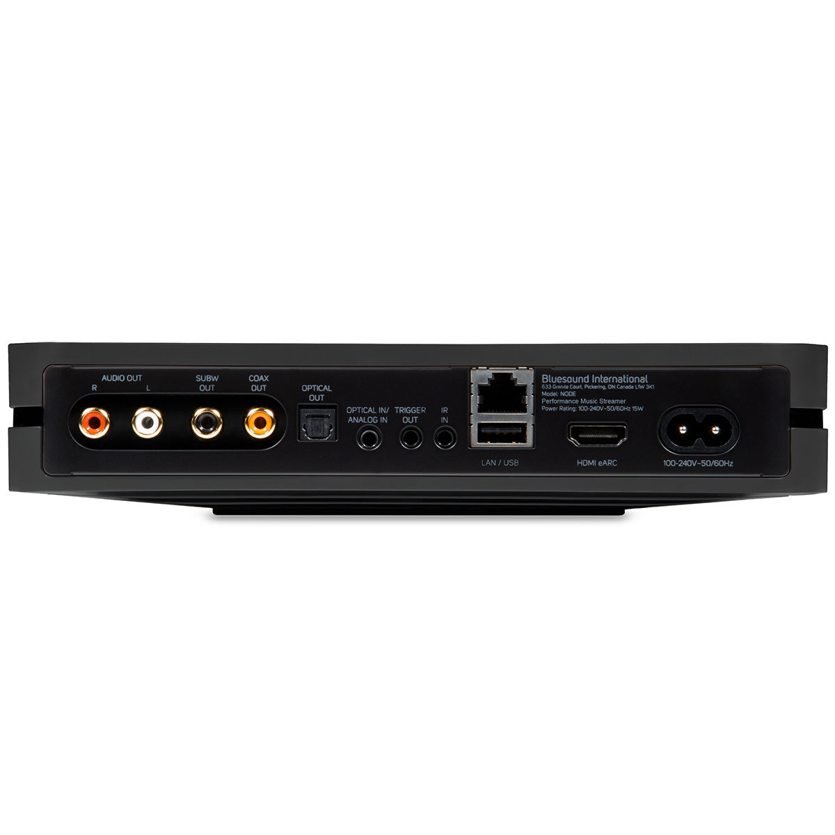 Bluesound NODE N132 Performance Music Streamer rear view