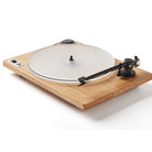 U-Turn Orbit 2 Plus Turntable at an angle - Oak