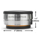 IsoAcoustics Orea Bronze Isolation Puck Dimensions