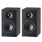 Front view of Paradigm SE Atom Bookshelf Speakers without grille - Black 