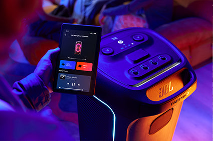 JBL PartyBox Ultimate paired with a smartphone