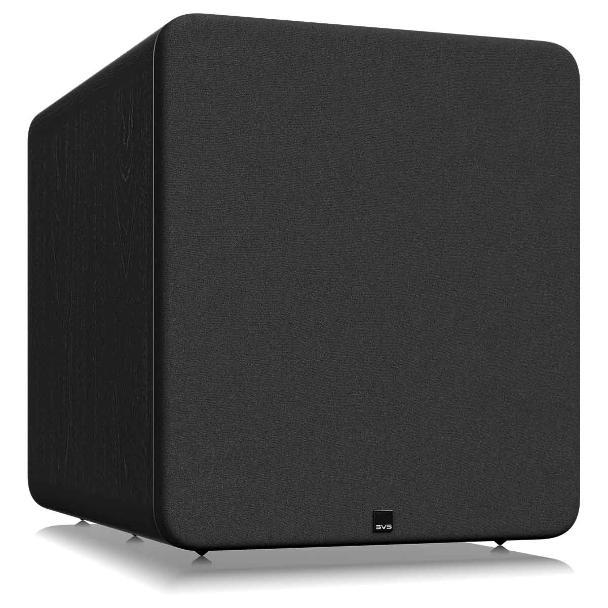 SVS PB17 - Ultra R|Evolution Subwoofer - black oak angled left front view with grille