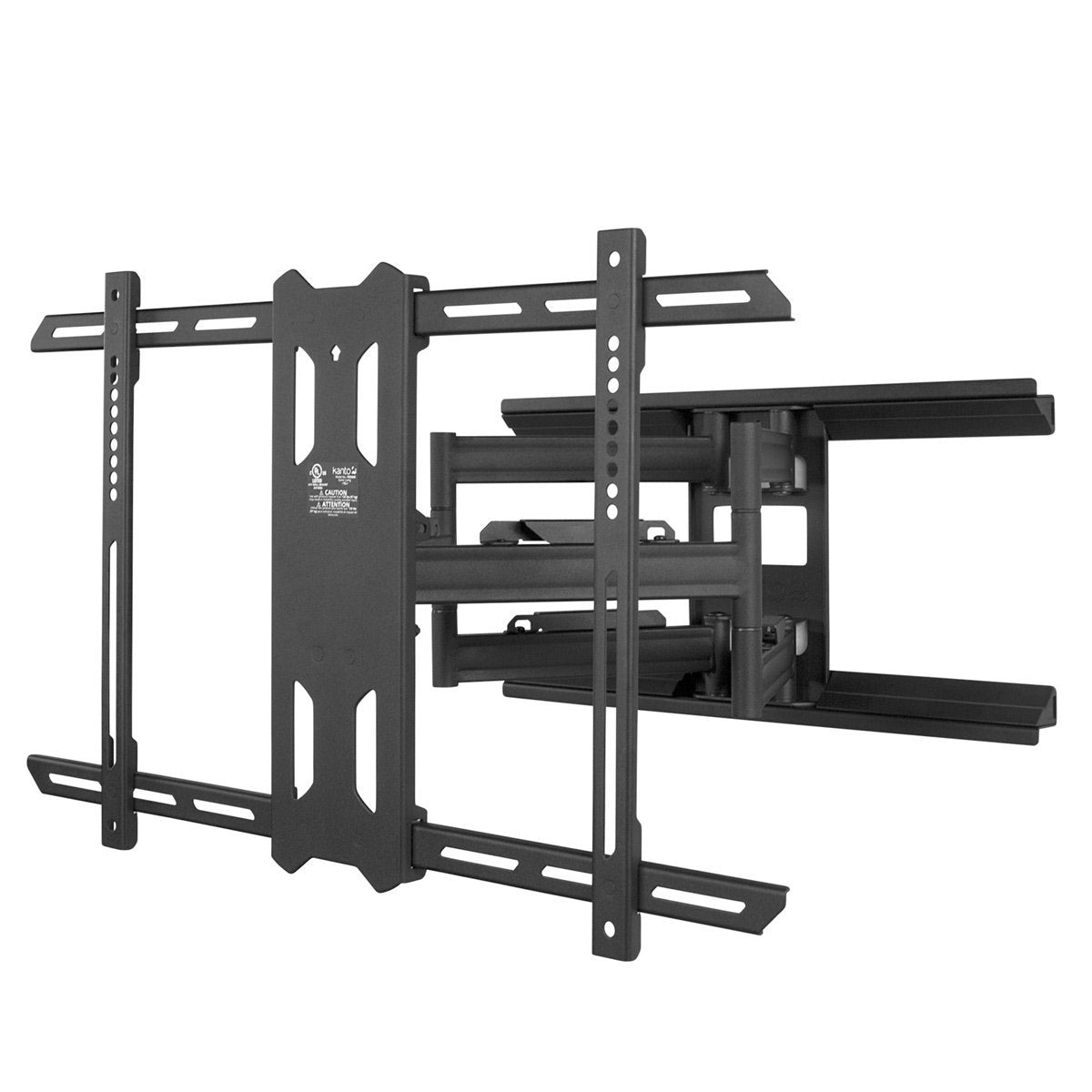 Kanto PDX650 Articulating Mount right angle front view - Black