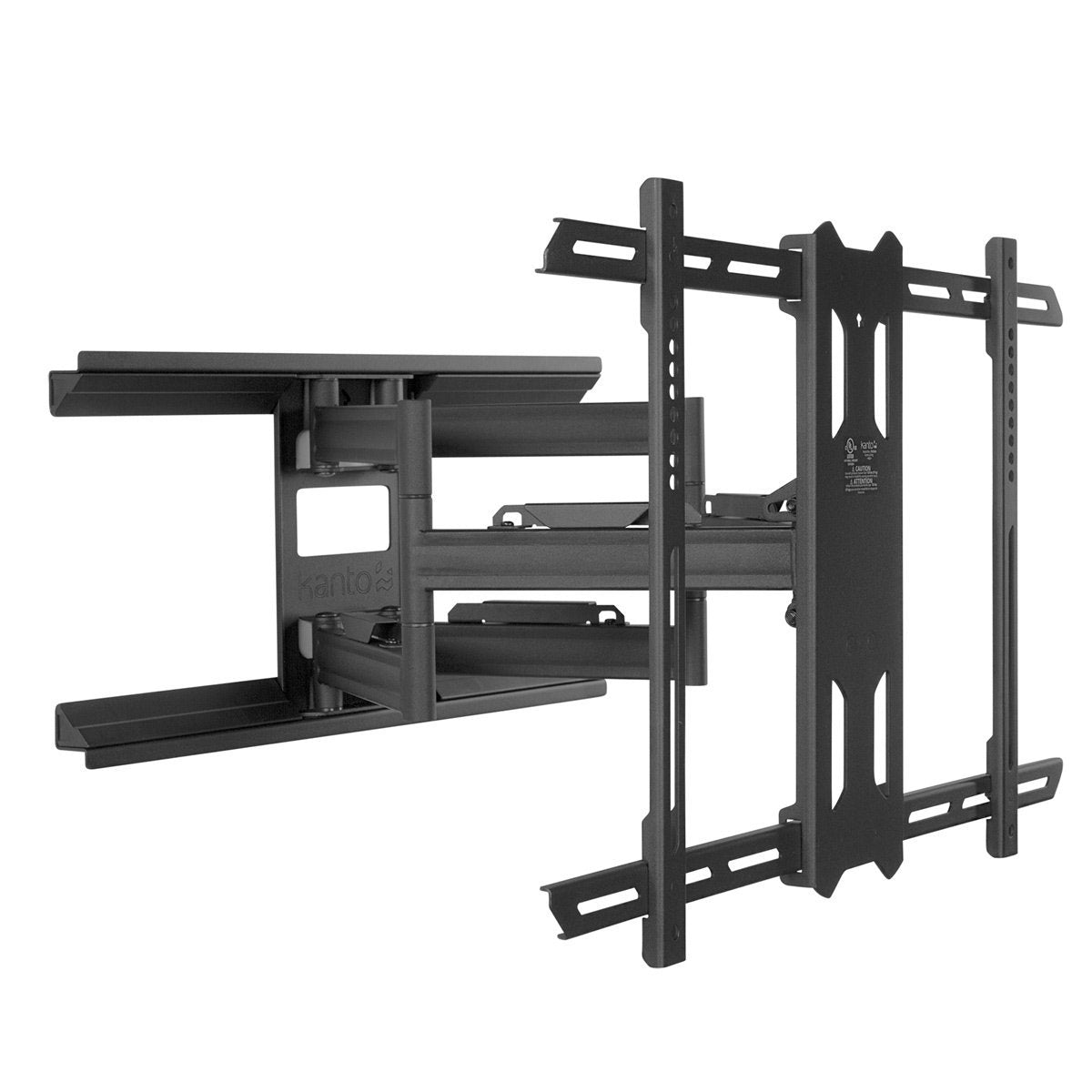 Kanto PDX650 Articulating Mount left angle front view - Black