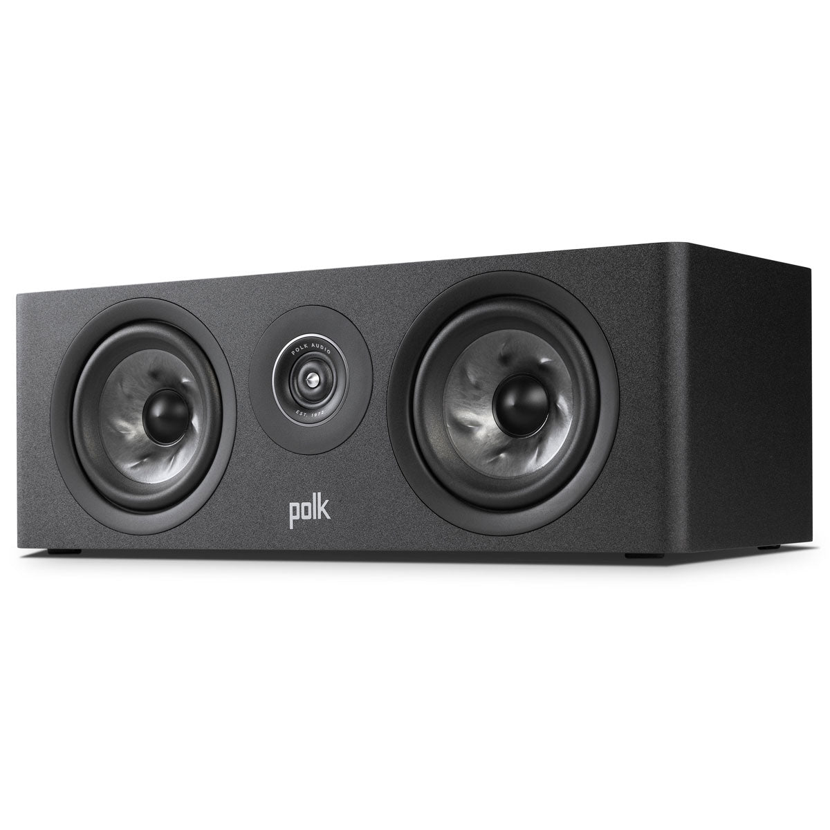 Polk Reserve R300 Center Channel Speaker, Black, front left angle