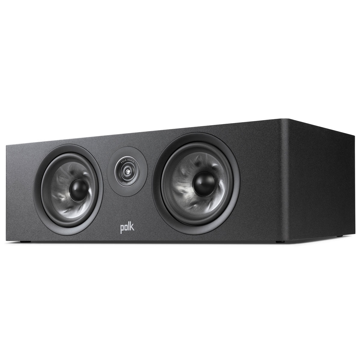 Polk Reserve R400 Center Channel Speaker, Black, front left angle