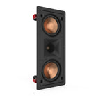 Klipsch PRO-250RPW In-Wall LCR Speaker angled front view with grill off