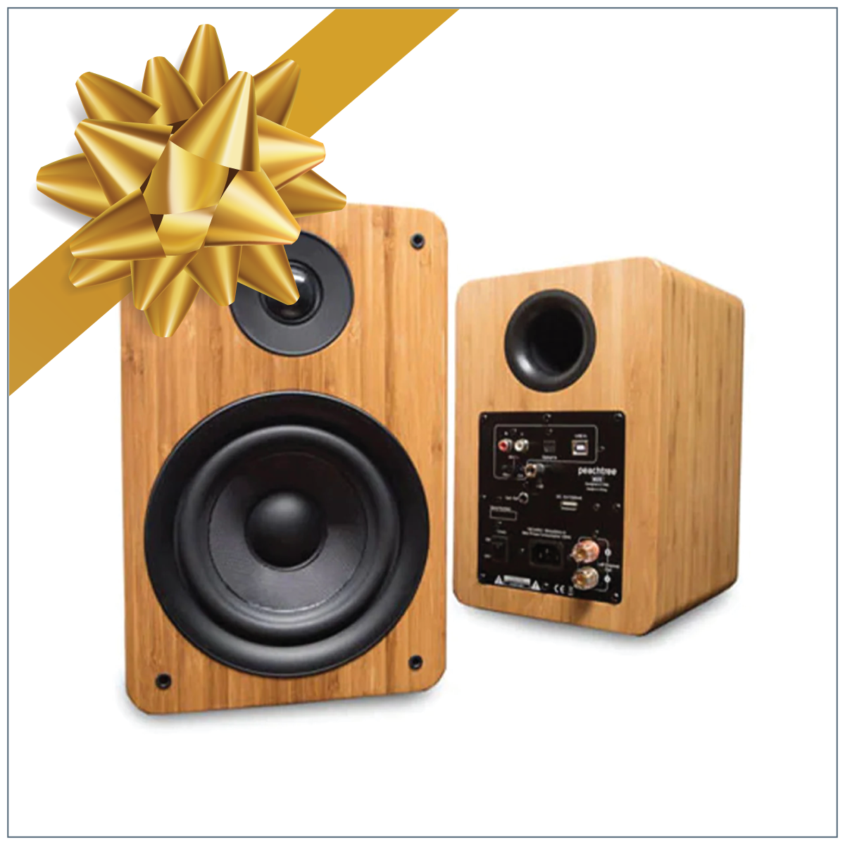 Peachtree M25X Powered Wireless Bookshelf Speakers - Pair