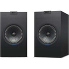 KEF Q150 Bookshelf Speakers - Black - Pair - front view of pair without grilles