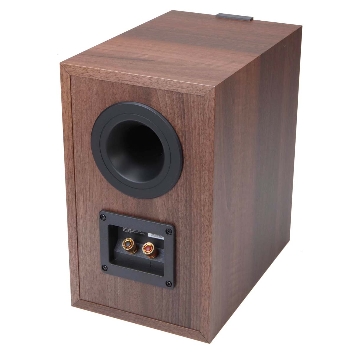 KEF Q150 Bookshelf Speakers - Walnut - Pair - rear view