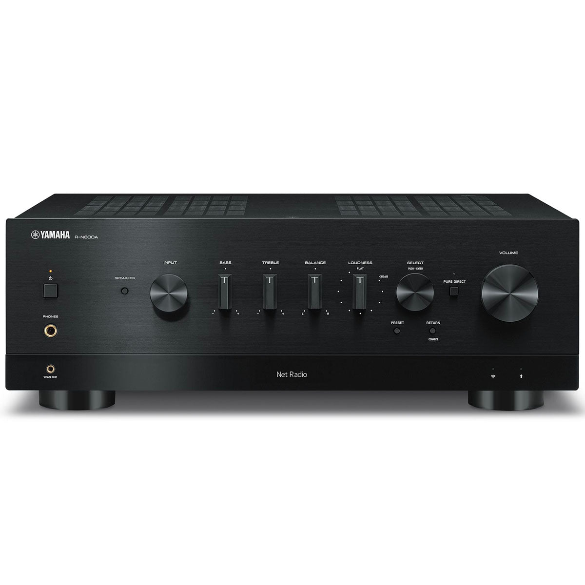 Yamaha R-N800A Network Stereo Receiver black front view