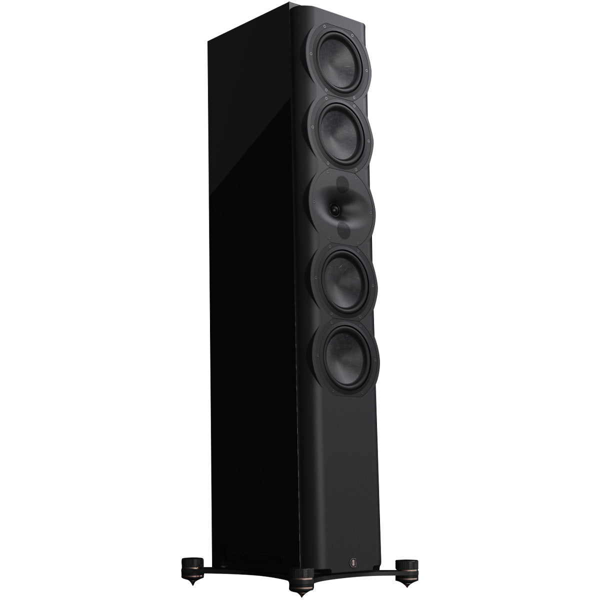 Perlisten R7t Floorstanding Speaker Side Angle View In Black