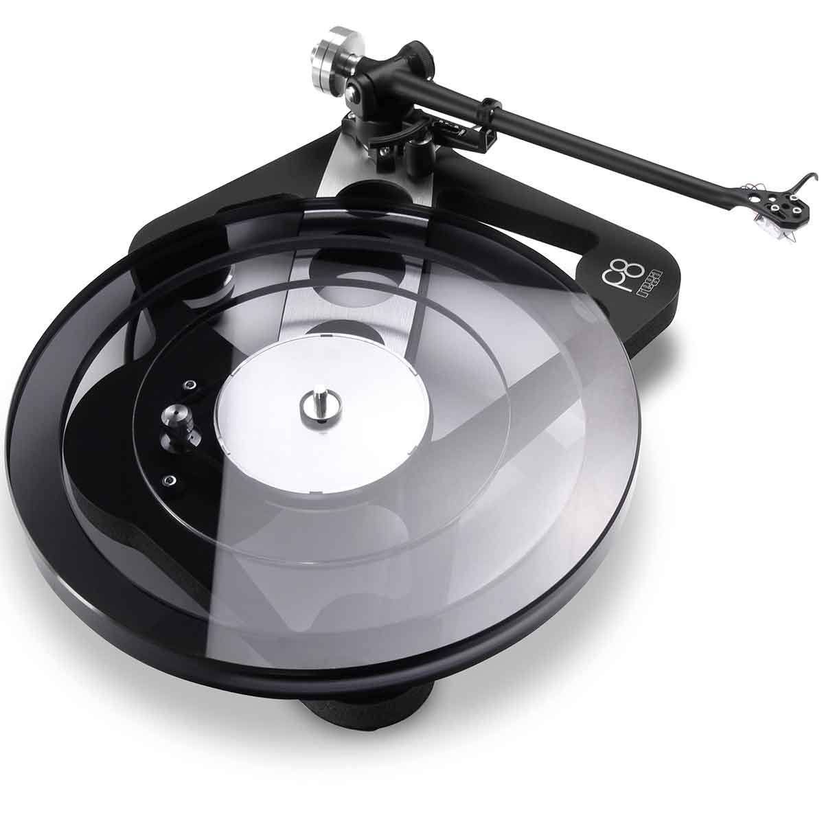 Rega Planar 8 Turntable black top view