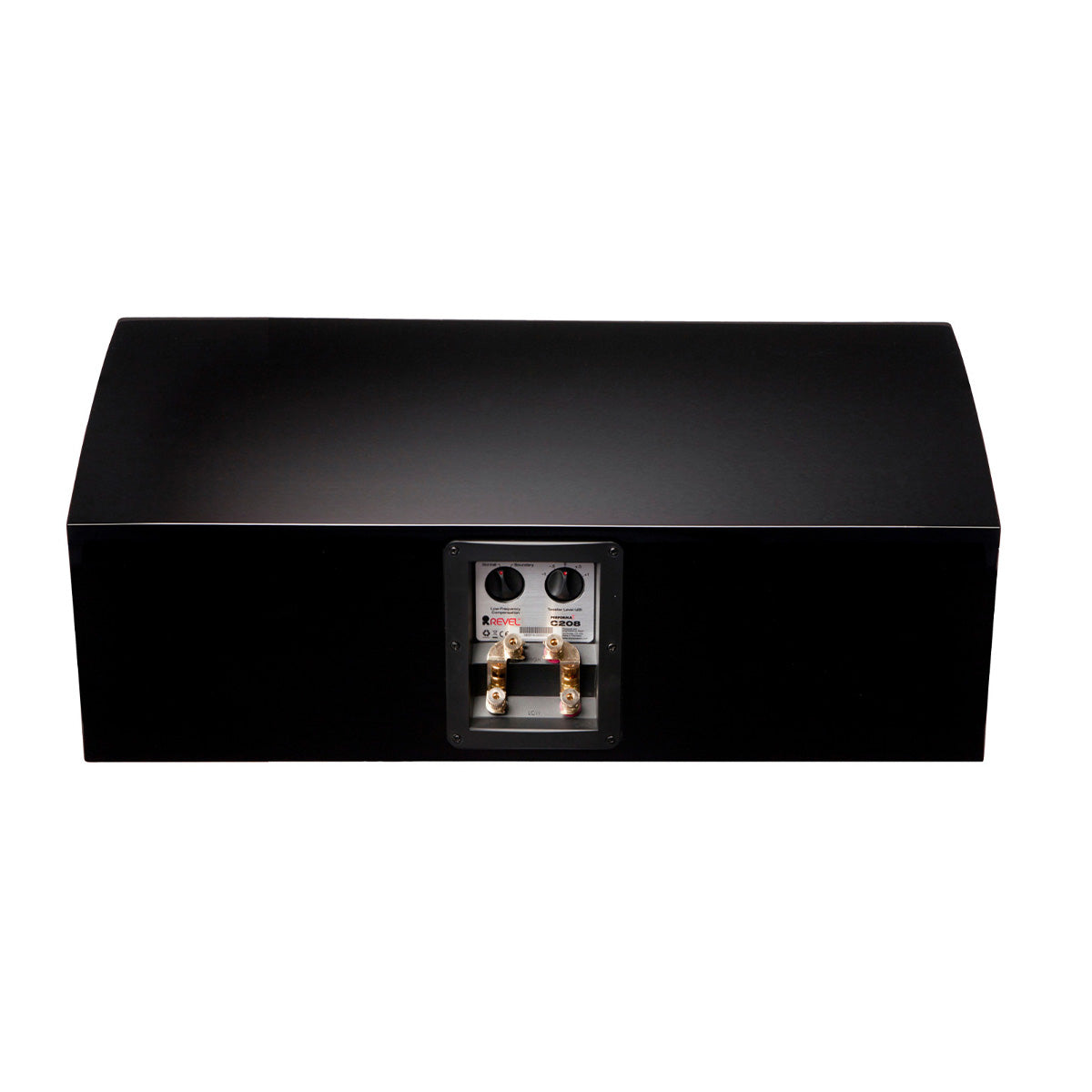 Revel C208 3-way Center Channel Loudspeaker - Black - rear view