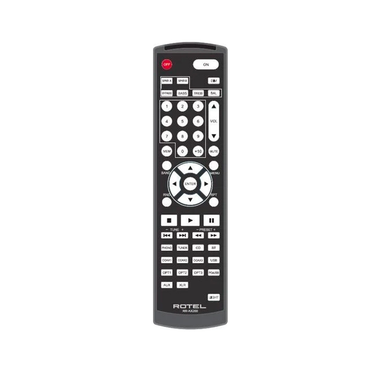 Rotel 092RR-AX200 Remote Control