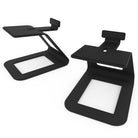 Kanto SE6 Elevated Desktop Speaker Stands for Large Speakers - Pair black angled right front view