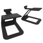 Kanto SE6 Elevated Desktop Speaker Stands for Large Speakers - Pair black angled left front view