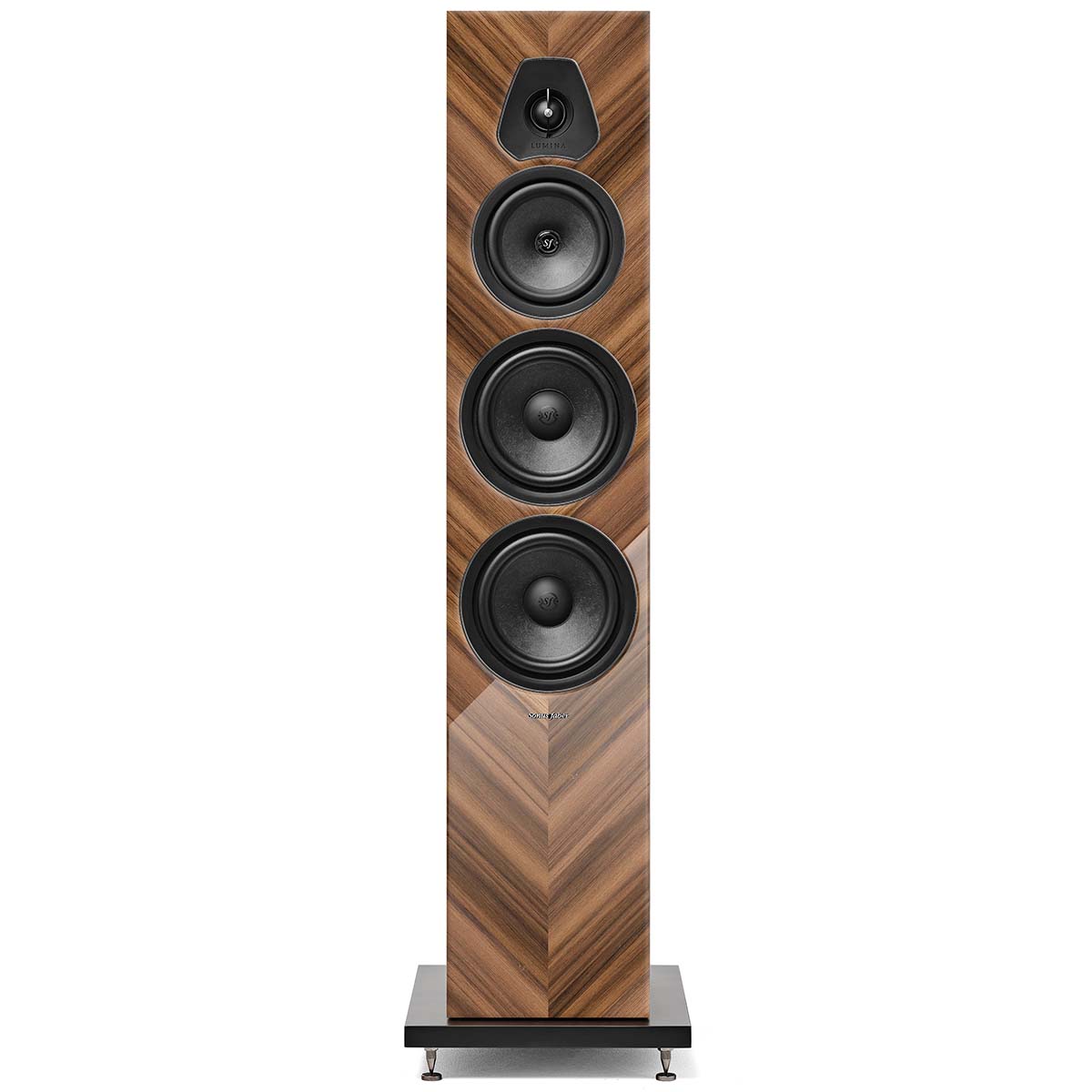 Sonus Faber Lumina V Amator Floorstanding Loudspeakers - Pair walnut front view