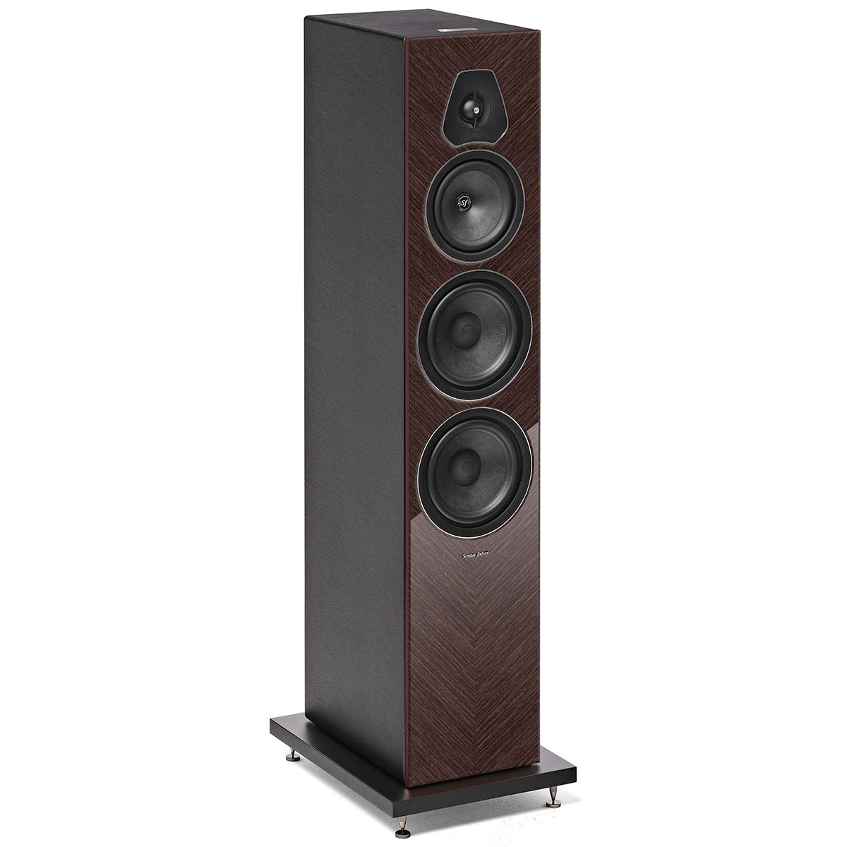 Sonus Faber Lumina V Amator Floorstanding Loudspeakers - Pair wenge angled front view