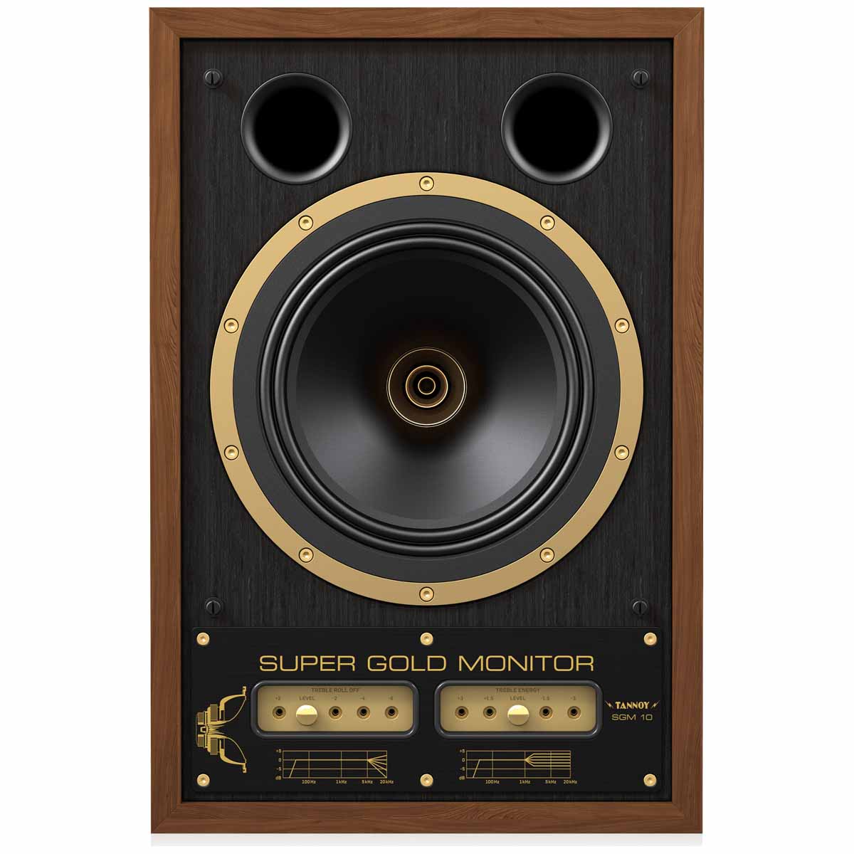 Tannoy SGM 10 2-Way Standmount 10” Dual Concentric HiFi Loudspeaker - Oiled Walnut - Each front view