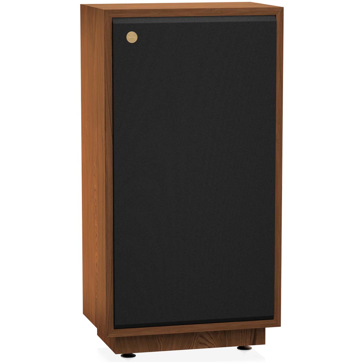 Tannoy SGM 12 2-Way Floorstanding 12” Dual Concentric HiFi Loudspeaker - Oiled Walnut - Each angled front view with grille