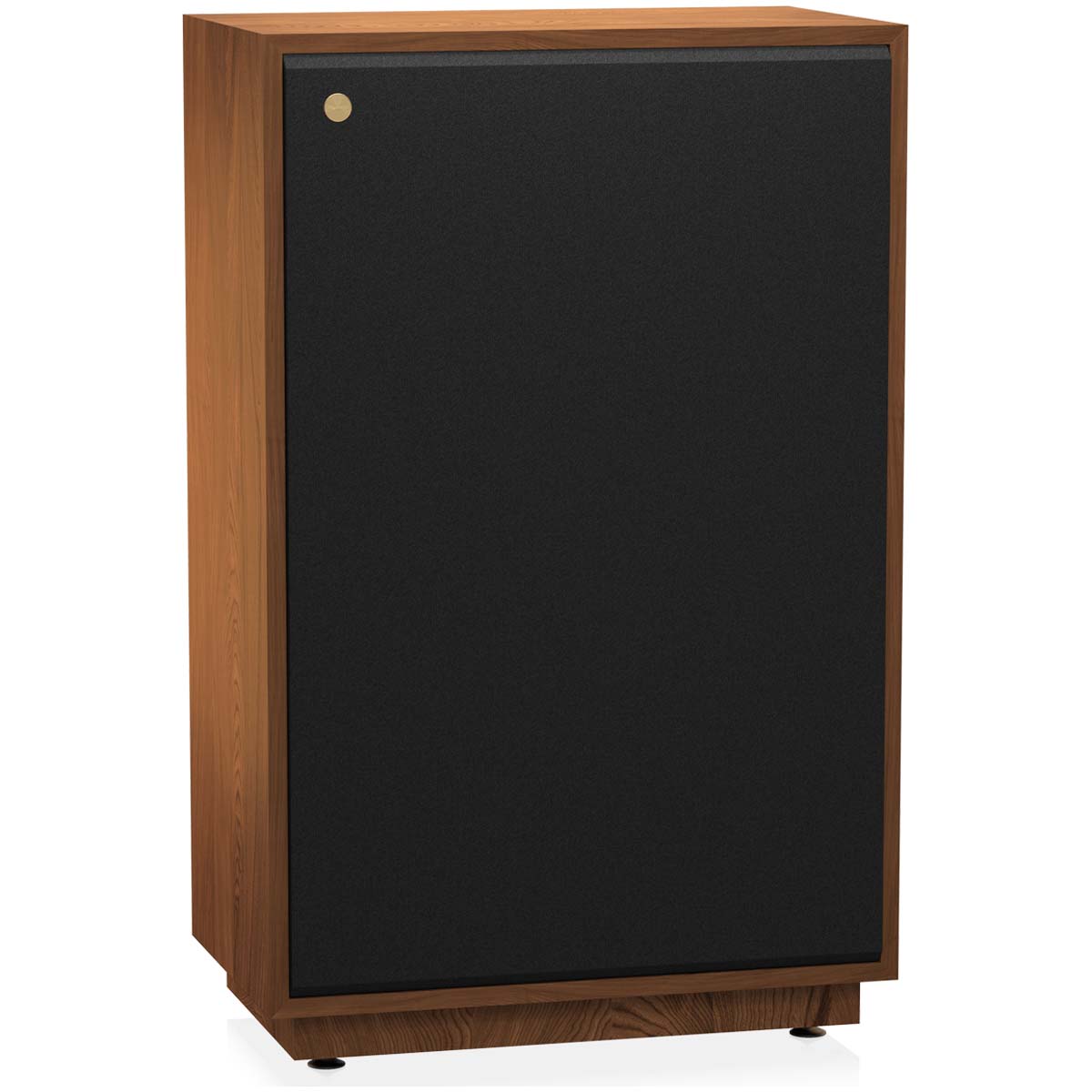 Tannoy SGM 15 2-Way Floorstanding 15” Dual Concentric HiFi Loudspeaker - Oiled Walnut - Each angled front view with grille