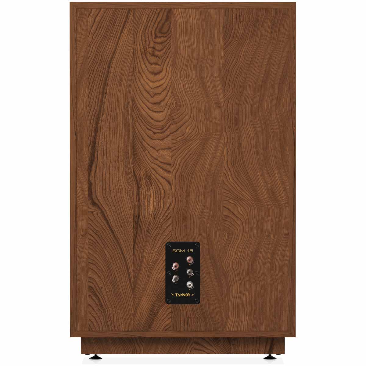 Tannoy SGM 15 2-Way Floorstanding 15” Dual Concentric HiFi Loudspeaker - Oiled Walnut - Each rear view