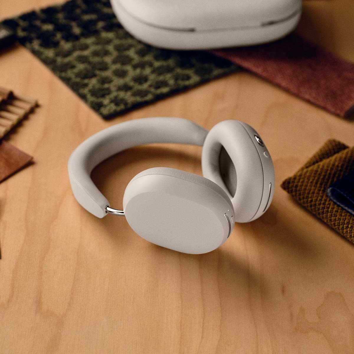 Sonos Ace Bluetooth Headphones w/ Active Noise Cancellation white on table