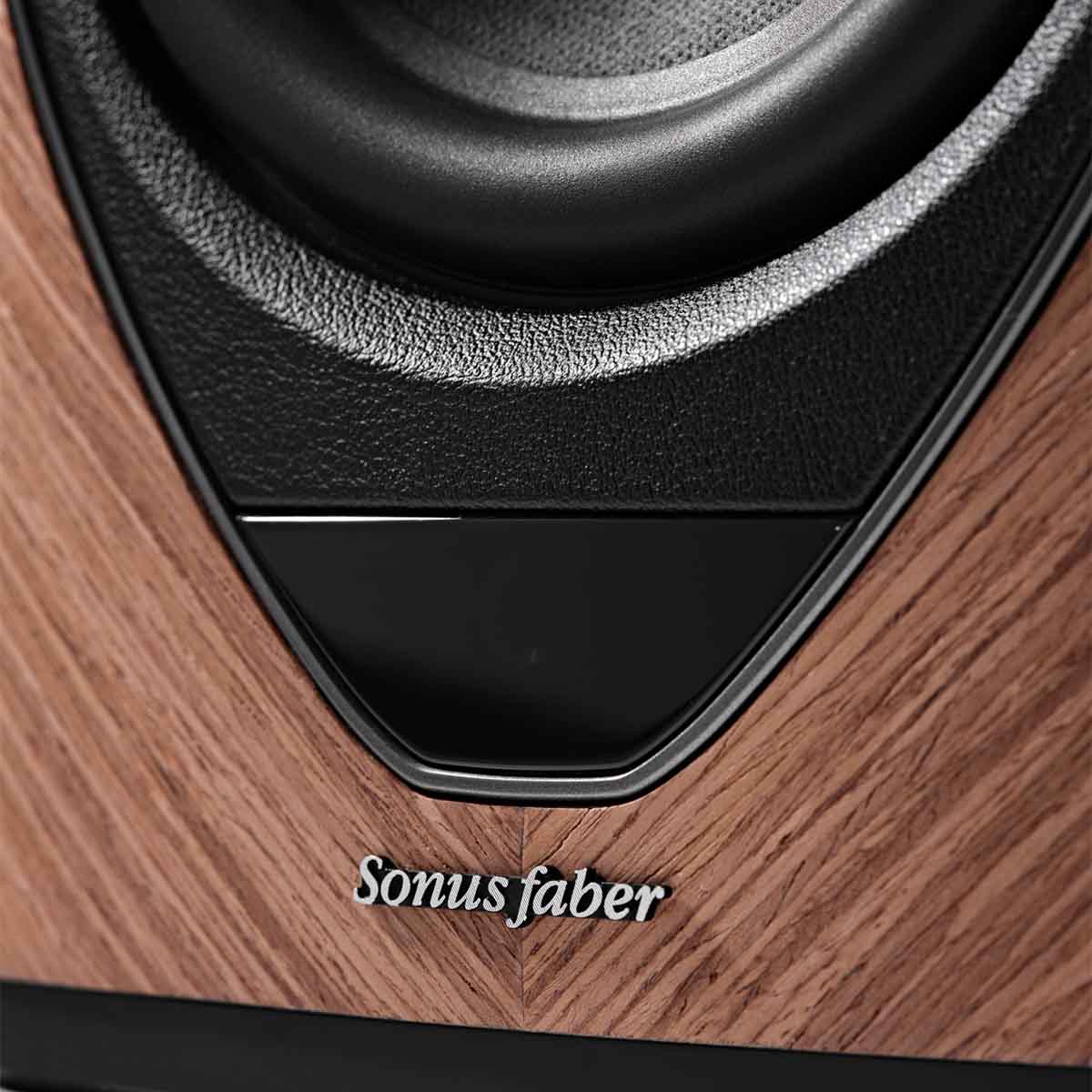 Sonus Faber Duetto Wireless Speaker System rear view on stand